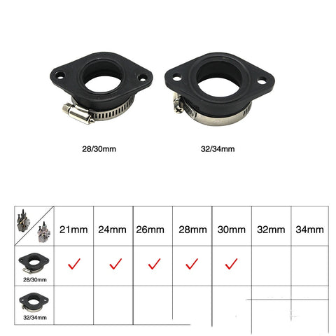 Carburetor Intake Tube Interface UTV Adapter ATV Intake Manifold