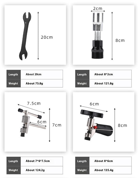 Bicycle Repair Tools Suit Mountain Bike Repair Chain-cutting Device