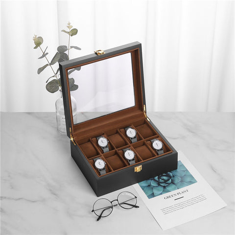 Wooden spray paint coffee 10-digit watch box