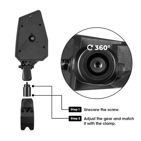 1.75 inch UTV folding wide-angle lens
