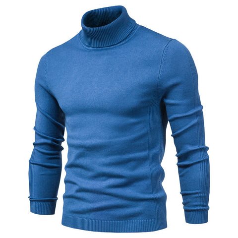 Solid color turtleneck sweater