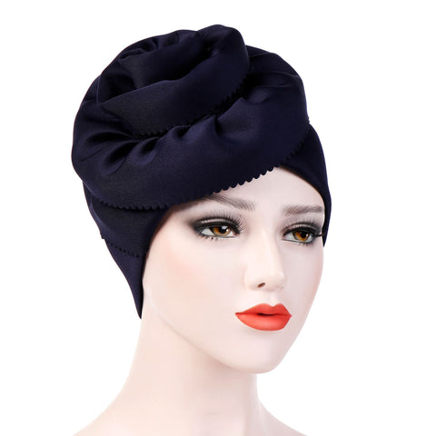 New Side Plate Flower Oversized Edge Flower Bandana Hat
