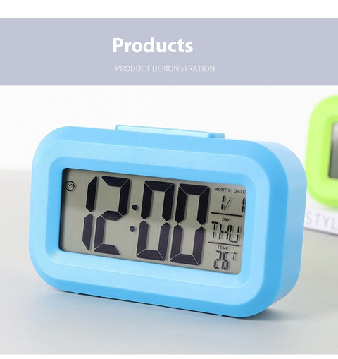 Mute Snooze Clock Students Get Up Electronic Alarm Clock Smart Luminous Timing