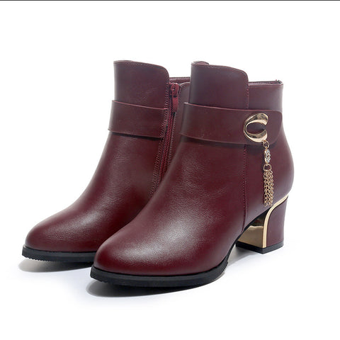 Foreign trade 2021 autumn and winter new style Martin boots, high heel heel high heel side zipper big code bare boots single boots tide