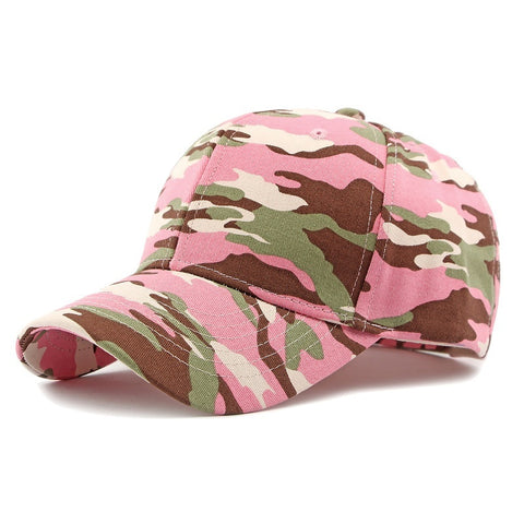 Camouflage Cotton Baseball Cap Outdoor Sun Protection Sports Hard Top Peak Cap