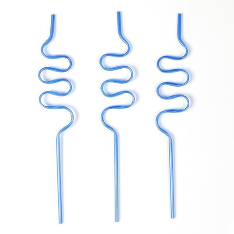 Disposable Plastic Straw With Crystal Shape