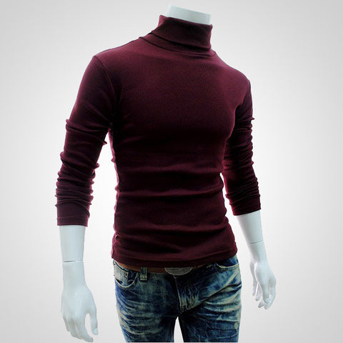 High neck long sleeve sweater