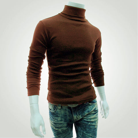 High neck long sleeve sweater