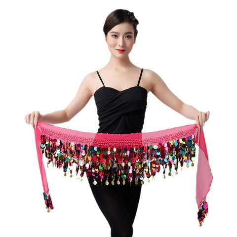 Fashion Simple Color Sequins Belly Dance Waist Chain
