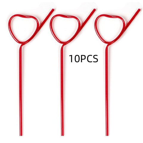 Disposable Plastic Straw With Crystal Shape