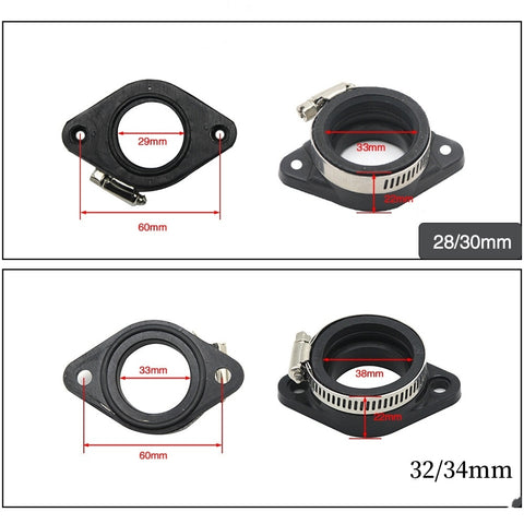 Carburetor Intake Tube Interface UTV Adapter ATV Intake Manifold