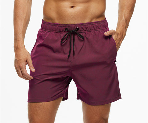 Men's Casual Solid Color Quarter Beach Pants