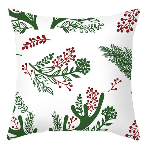Christmas Pillow Cover Cartoon Letter Print Cushion Cover Office Sofas Pillow Cover