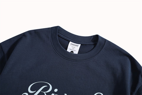 Fashion Hand-painted Art Letter Short Sleeve Men