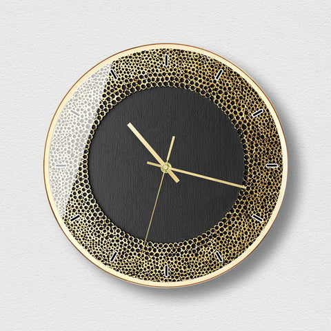 Personality Creative Black Gold Art Atmosphere Clock