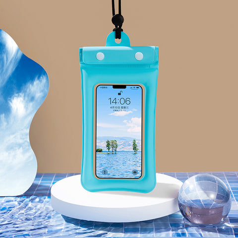 Inflatable Floating Touch Screen Mobile Phone Waterproof Bag Three Layers