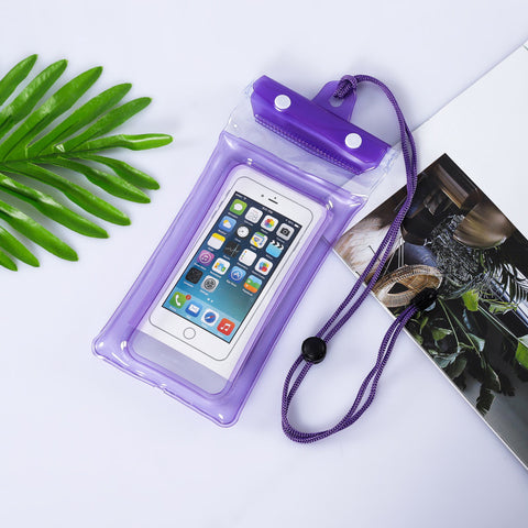 Inflatable Floating Touch Screen Mobile Phone Waterproof Bag Three Layers