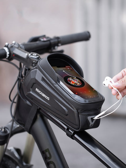 Bike bag front beam bag touch screen upper tube bag