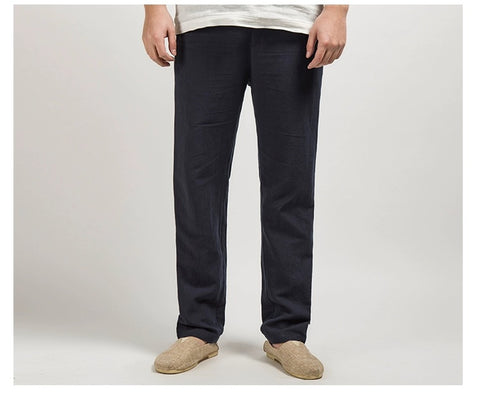 Chinese Style Men's Linen Men's Casual Pants