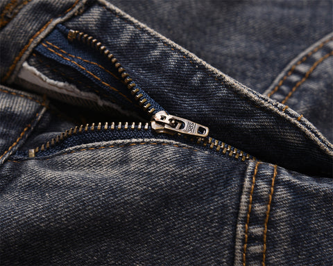 Denim Slightly Flared Denim Trousers For Men