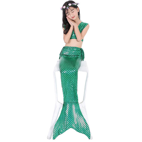 Mermaid Split Swimsuit Girls Swimwear Bikini