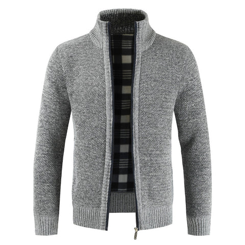 Men's plus fleece sweater