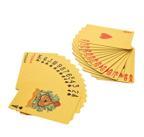 Playing Cards Gold Foil Playing Cards Waterproof