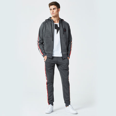 Men's suit large size autumn and winter sweater suit thin sweater