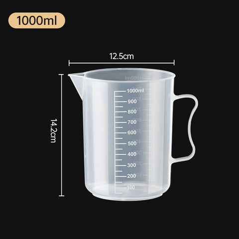 Measuring Cup Thickened Plastic Tape Graduated Glass Experiment Measuring Cup Beaker Measuring Cylinder Scale Plastic Cup