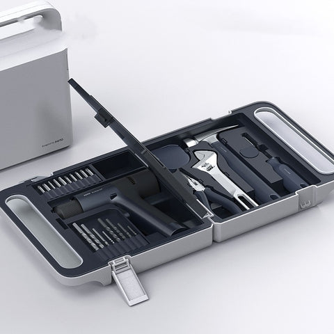 Toolbox Set Electric Screwdriver Multi-functional Vehicle Tool For Home Maintenance