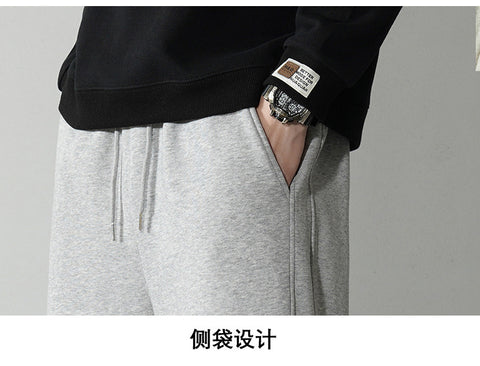Spring Summer Pure Cotton Men's Loose Breathable Casual Pants
