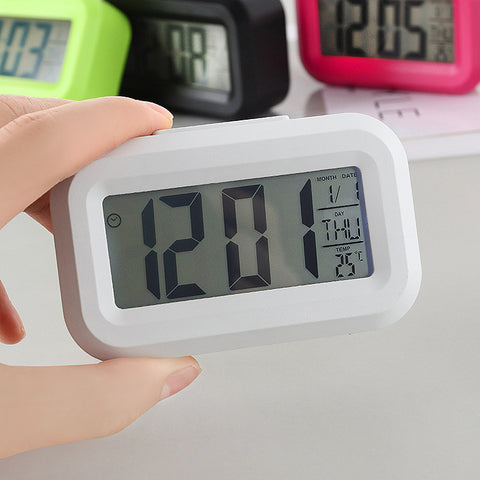 Mute Snooze Clock Students Get Up Electronic Alarm Clock Smart Luminous Timing