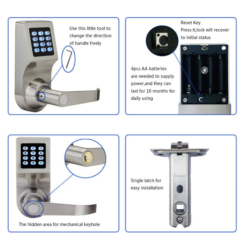 Intelligent electronic mechanical password lock