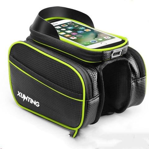 Mobile phone bicycle saddle bag