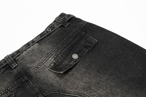 Fashion Holes Denim Overalls Men