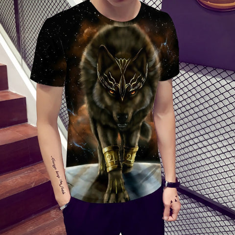 Digital printed short-sleeved T-shirt