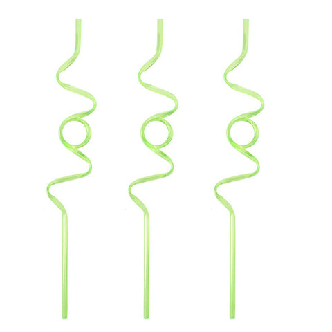 Disposable Plastic Straw With Crystal Shape