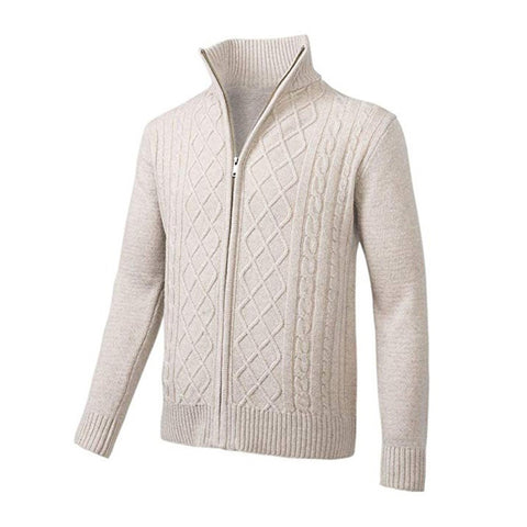 Zip turtleneck long sleeve top cardigan