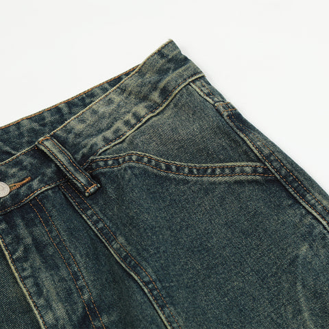 Fashion Washed Denim Overalls Men