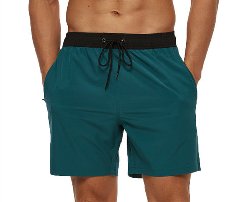 Men's Casual Solid Color Quarter Beach Pants