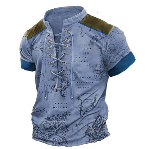 Men's New Street Snap Style 3d European And American Sports Short Sleeve Top