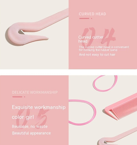 Hair Braiding Tools Comb Set Hairdressing Tress Device Hair Puller Pin Four-piece Set Household Modeling Tail Comb New
