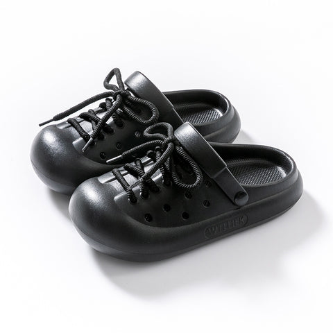 Korean Style EVA Lace-up Closed Toe Sandals