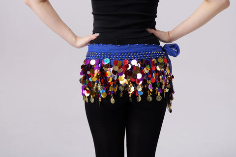 Fashion Simple Color Sequins Belly Dance Waist Chain