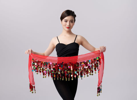 Fashion Simple Color Sequins Belly Dance Waist Chain