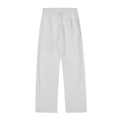 Letter Embroidery Sports Straight Sweatpants Men