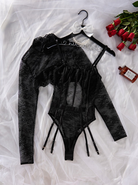 Women's Fashion Lace Sleeveless Jumpsuit Suit
