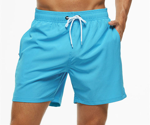 Men's Casual Solid Color Quarter Beach Pants
