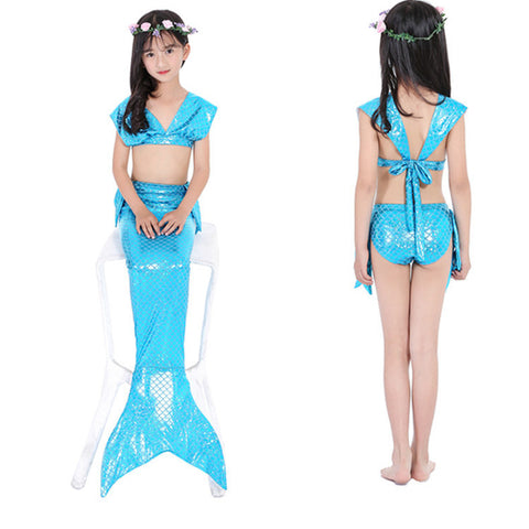 Mermaid Split Swimsuit Girls Swimwear Bikini