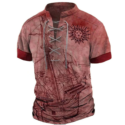 Men's New Street Snap Style 3d European And American Sports Short Sleeve Top